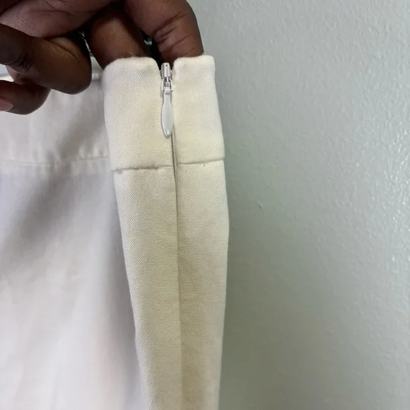 Talbots Cream Curvy Chatham Ankle Pants‎ Sz 12P - Picture 4 of 9